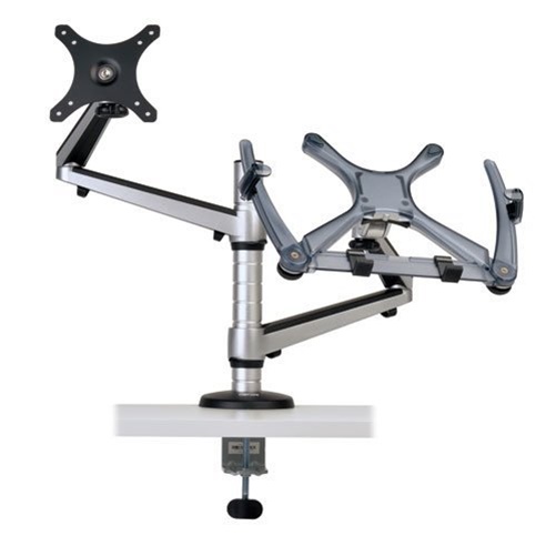 Tripp Lite Full Motion Dual Desk Clamp for 13" to 27" Monitors and 15" Laptops
